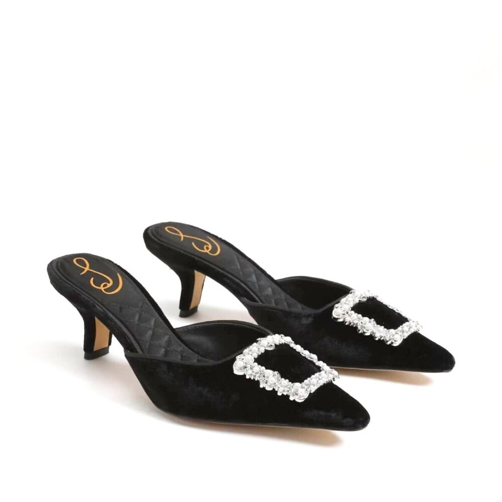 Sam Edelman Brit Luster Bling Heel Party Shoes 7